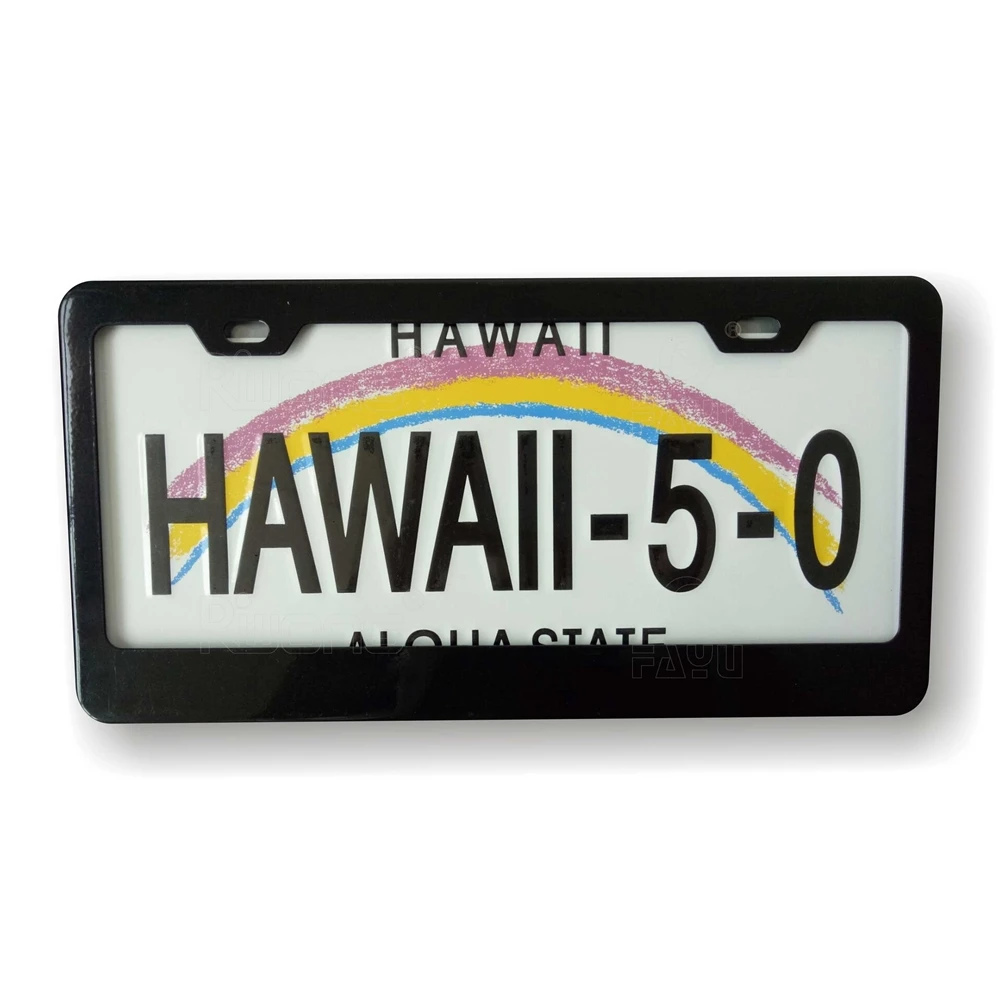 
Custom stainless steel car license plate frame for US 