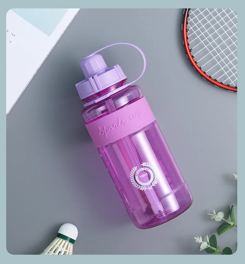 Factory Direct Supply Large Capacity 0.6L/1L/1.5L/2L Removable Sports Water Bottle