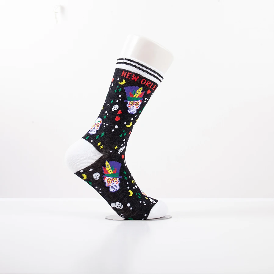 Top quality men fashion socks crazy unisex socks logo wholesale