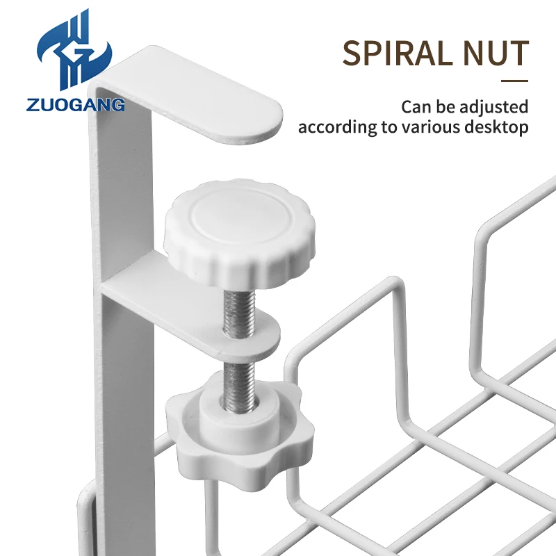 High Quality Metal Under Desk Cable Management Tray No Drill - Under Desk Cable Organizer Storage Rack for Wire Management