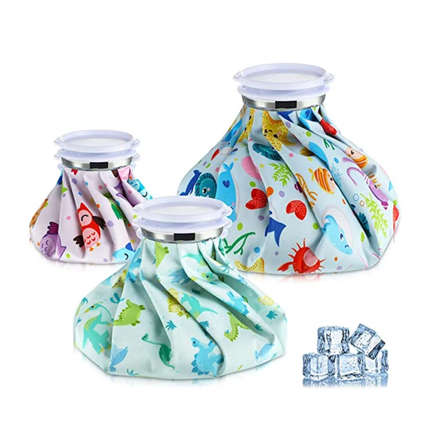 Printing 6 inch 7 inch plastic bag ice cube freezer bags medical Ice Pack Reusable Ice Bag for Injuries
