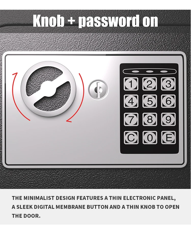 Cheap Price High Security Mini Safe Box with Pocket Mini Lock Safety Box Cold Rolled Steel Mini Safe Box