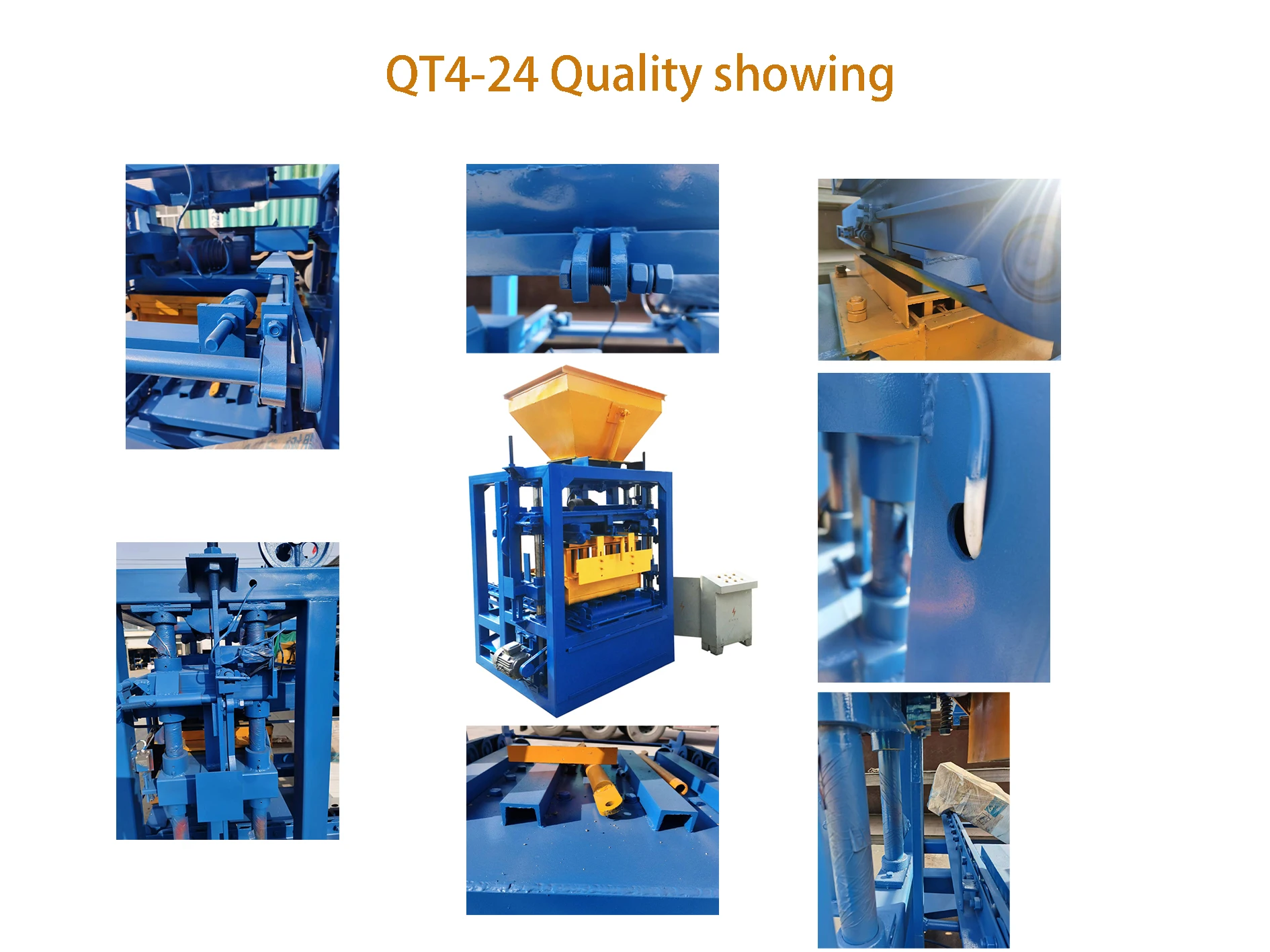 cement interlocking brick machine price in uganda for commercial qt4-24 block machine in lagos