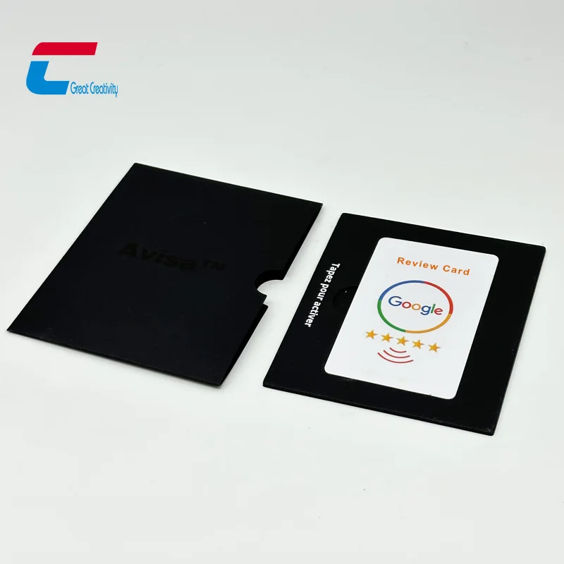 Custom RFID NFC Metal Membership Card Packaging Box Premium Card Package For NFC Business Card