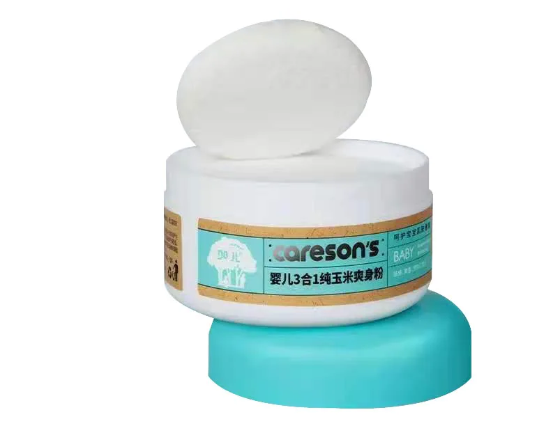 
 Натуральный кукурузный крахмал против зуда уход за кожей 3 в 1 тип детский порошок  