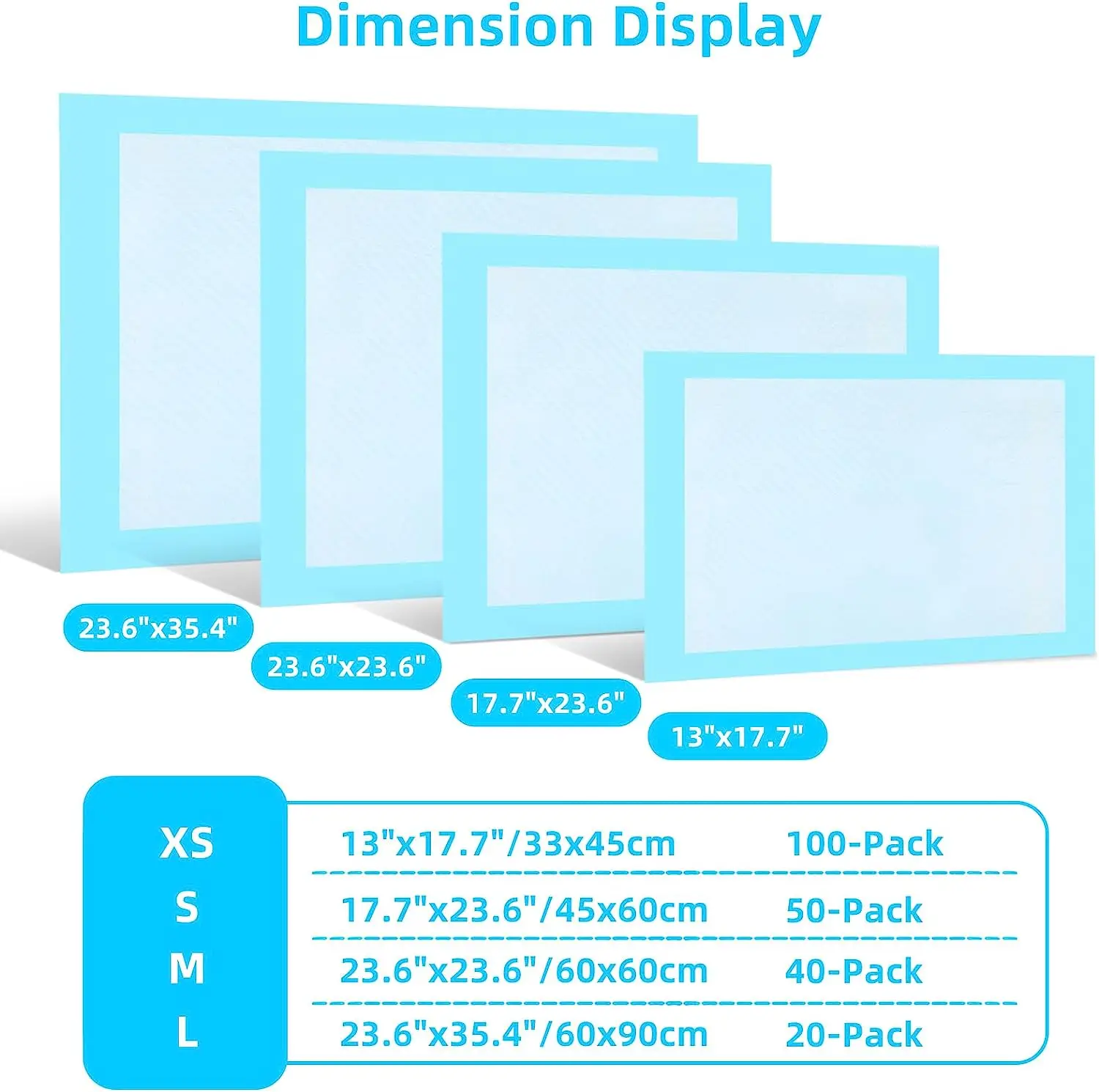 35*45cm Best Hot Selling OEM White Quick Absorb Pet Urine Pad Puzzle Training China Dog Pee Pads Waterproof XX Large Dog Pads