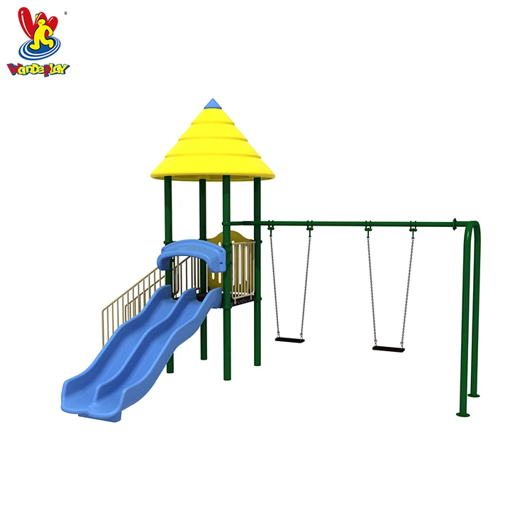 Wandeplay Backyard Equipment Swing and Slide Play Set for Children