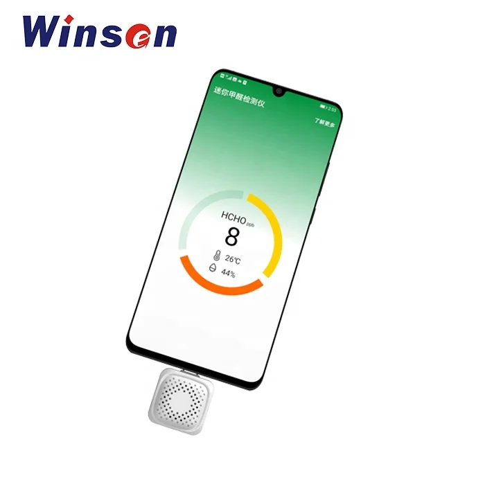 Мини портативный детектор формальдегида HCHO цифровой тестер штекер в сотовый телефон USB