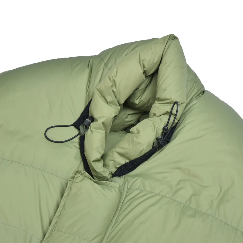 Goose Down Outdoor Camping Down Sleeping Bag Olive Green Down Sleeping Bag