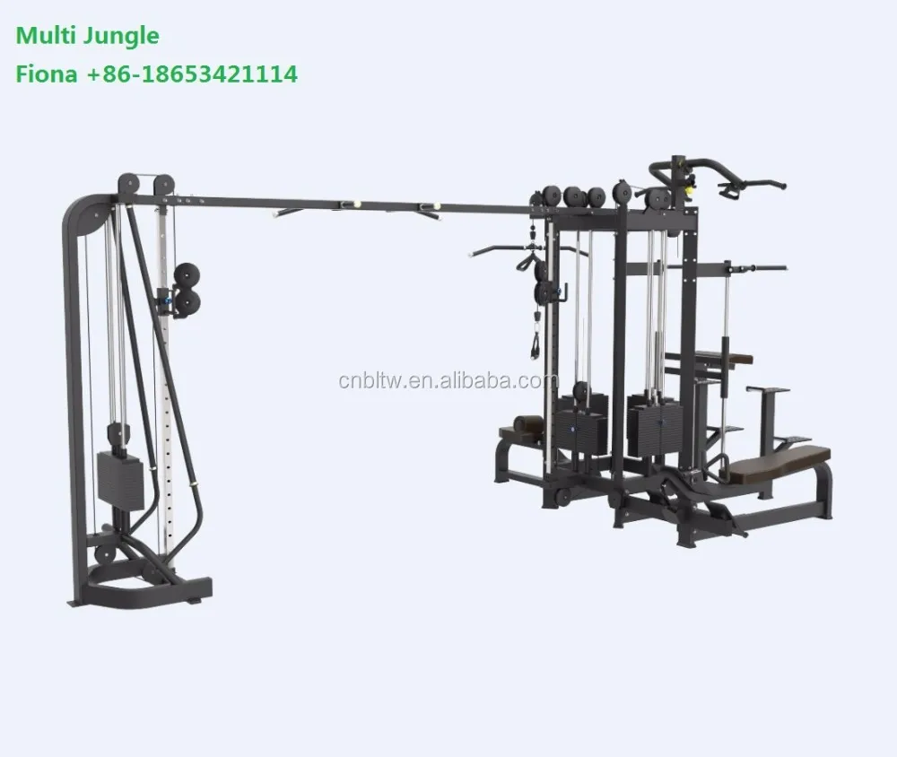 Professional Exercise Fitness Equipment Commercial Gym Equipment Multi Functional Training Multi Jungle 5 Stations