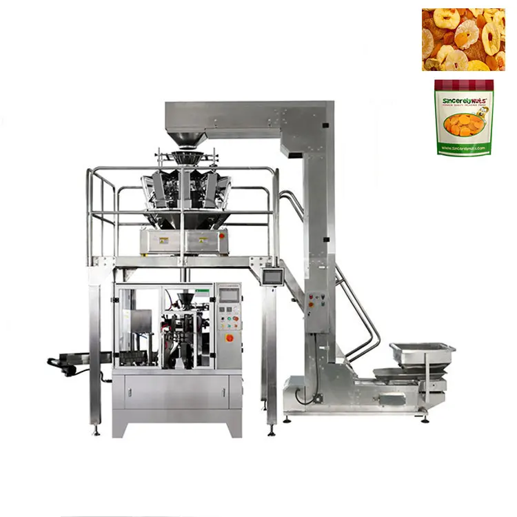 Mini doypack zip lock pouch packing machine for dried fruit