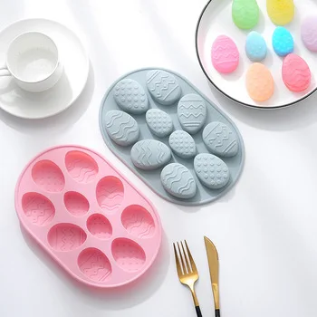 Custom LOGO Microwave Oven Safe Many Shapes Silicone Soap Mold Baking Tool Easter Egg Funny Cake Mold For Pudding