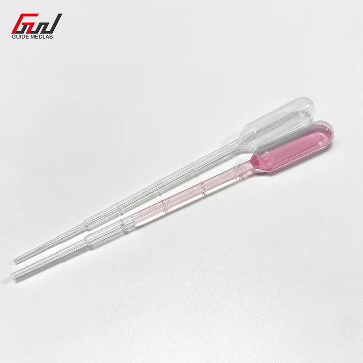 1ml 3ml 5ml Laboratory Medical Use Disposable PP Plastic Pipette Sterile Pasteur Pipettes