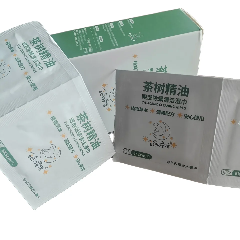 Individually Wrapped Tea Tree Oil Cleaning Wipes  Daily Use Natural Wet Wipes