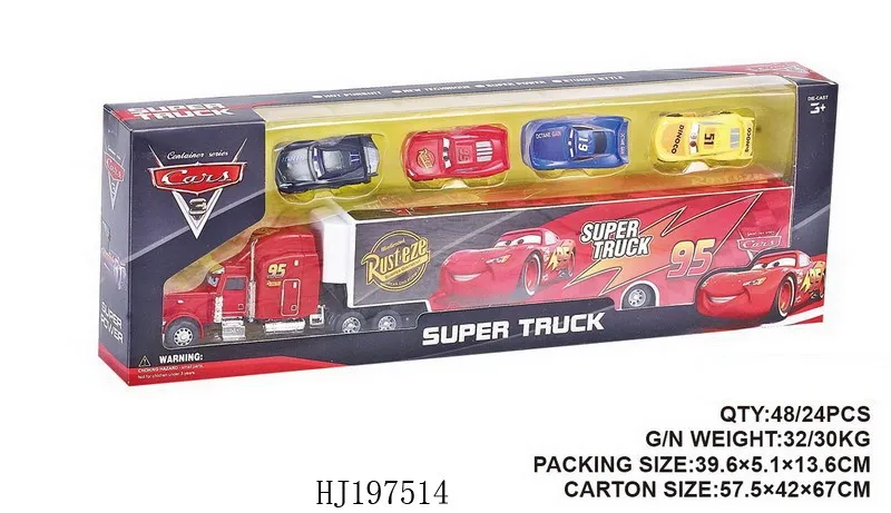 1:42 die-cast model car super truck metal toy car carry case for mini car toy