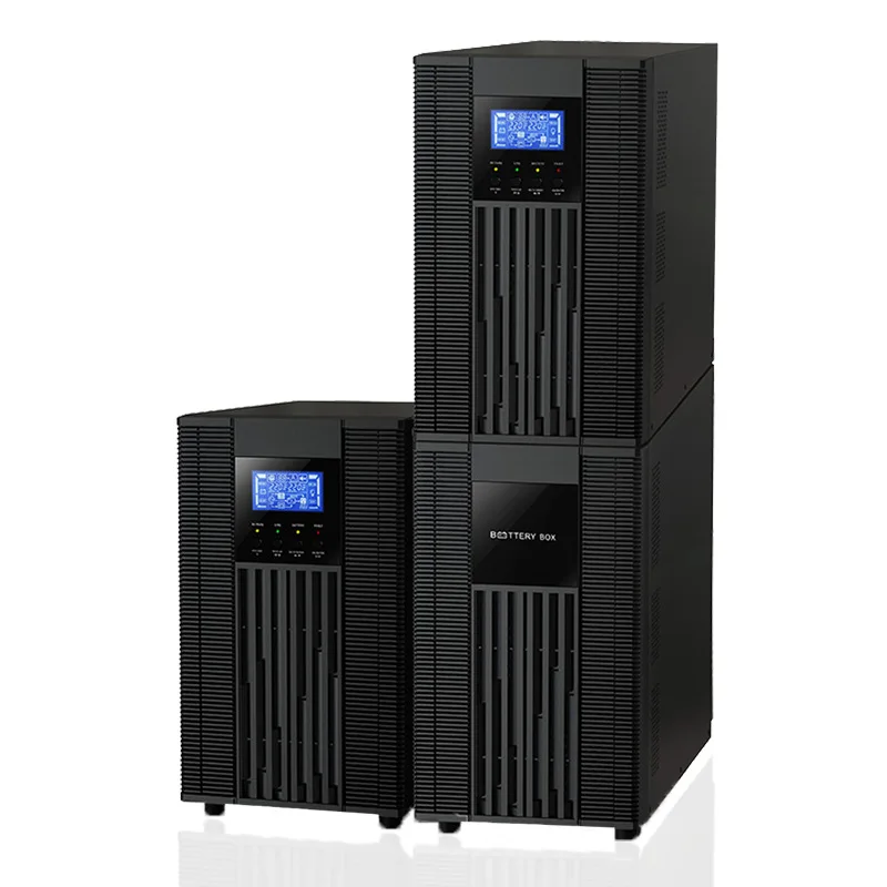 cwups Customized 110V 220V AC Output 6KVA 10KVA Online UPS with Cables Sockets for Home Equipment