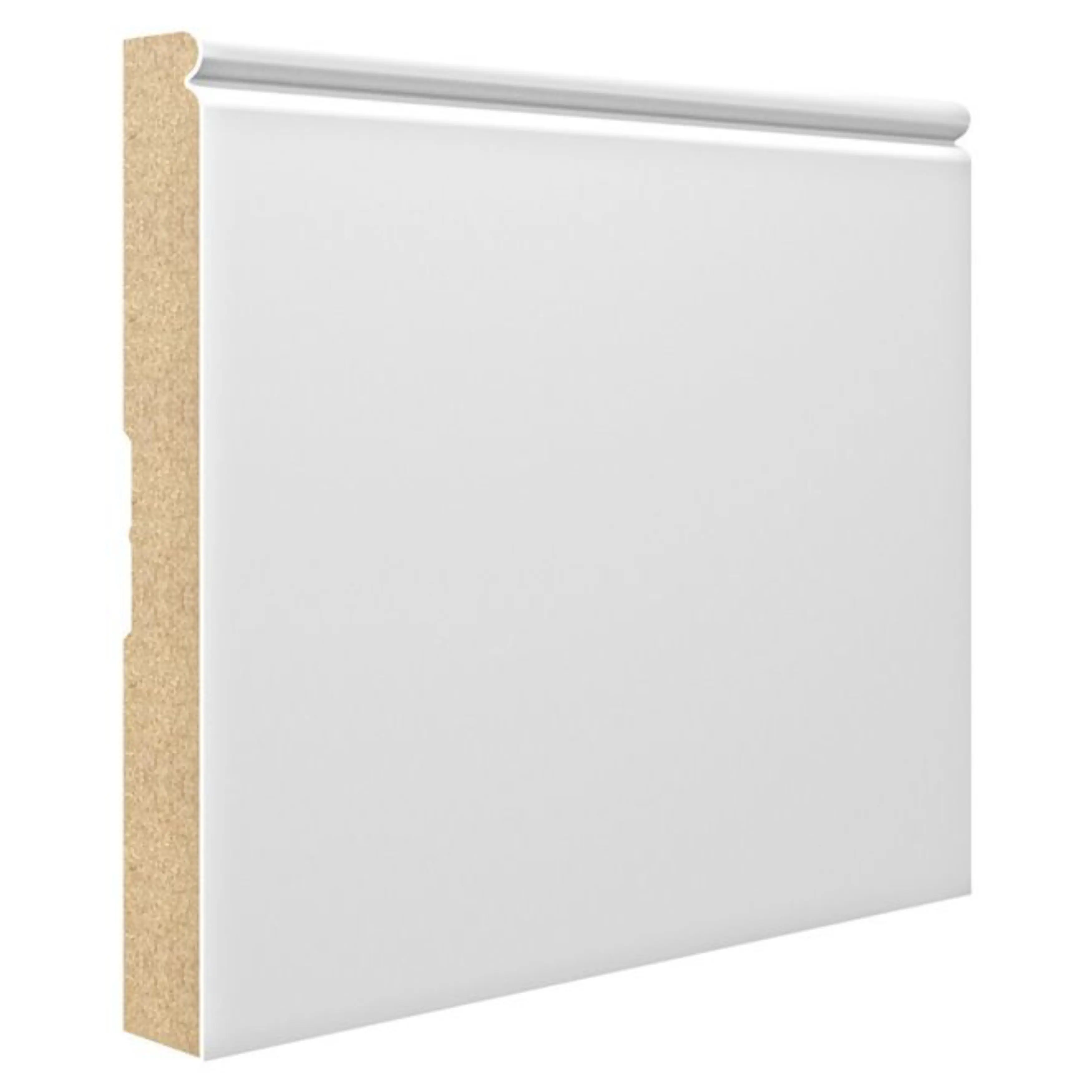 Cheap Popular White Primer Door Casing Simple Design MDF Casing Wooden Baseboard Mouldings