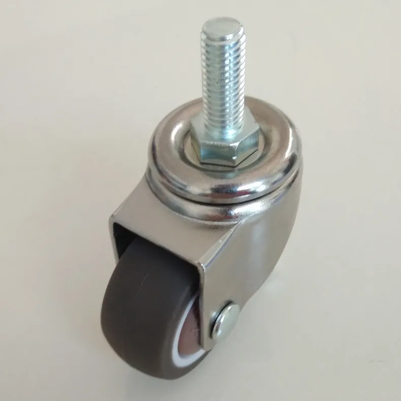 CMCL Silent Castor M6/8 Medical Tpe Swivel Casters With Brake Furniture Caster Wheels