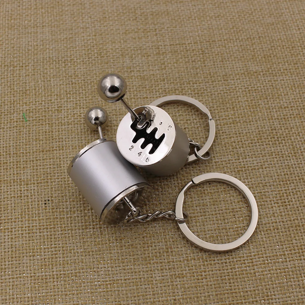 Custom LOGO Car Accessories 3D Car shift relief manual shift keychain pendant Metal key chain