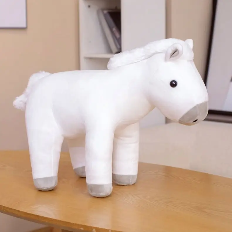 Fat Cute Farm Animal Stuffed Toys Plush Horse Pillow