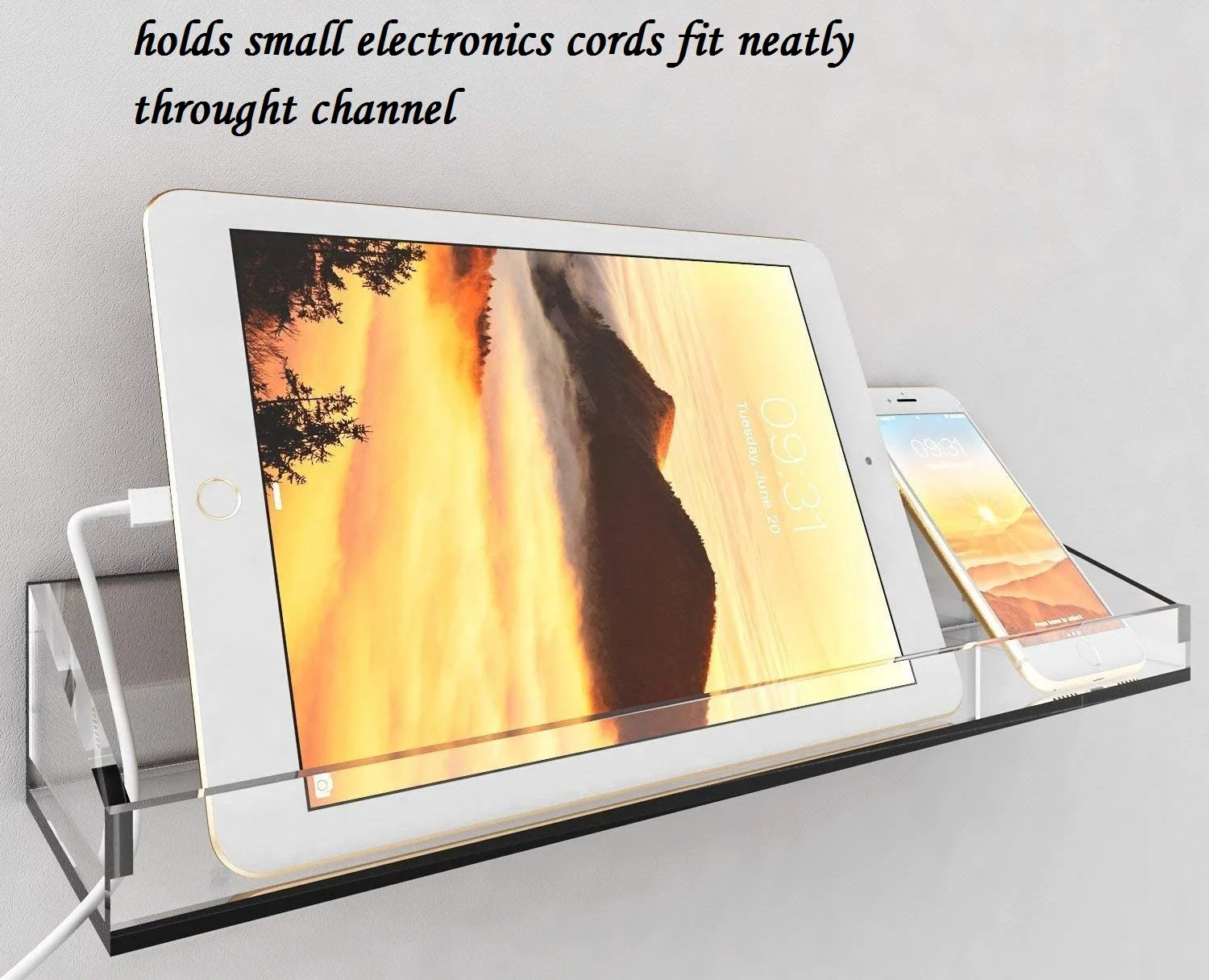 2 pack extra thick  bathroom shelving clear acrylic wall mounted floating shelf