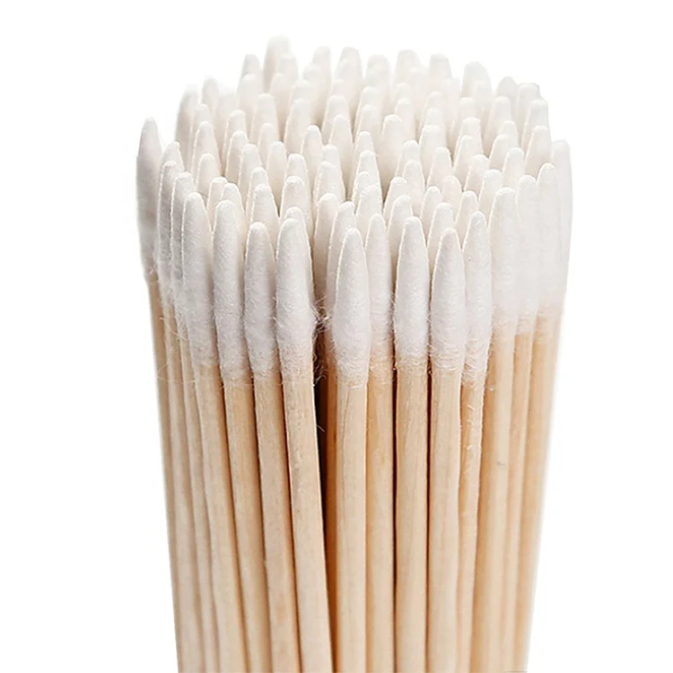 New Arrival 2022 Portable Wooden Cotton Swab Sharp tipped disposable bamboo micro brush