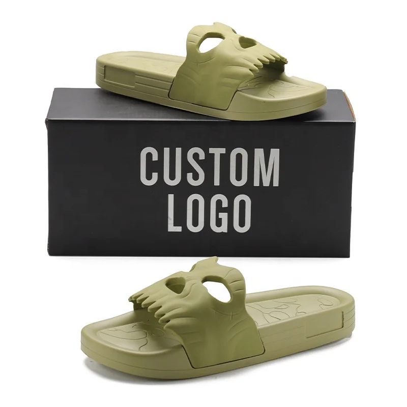 Осенние льняные шлепанцы