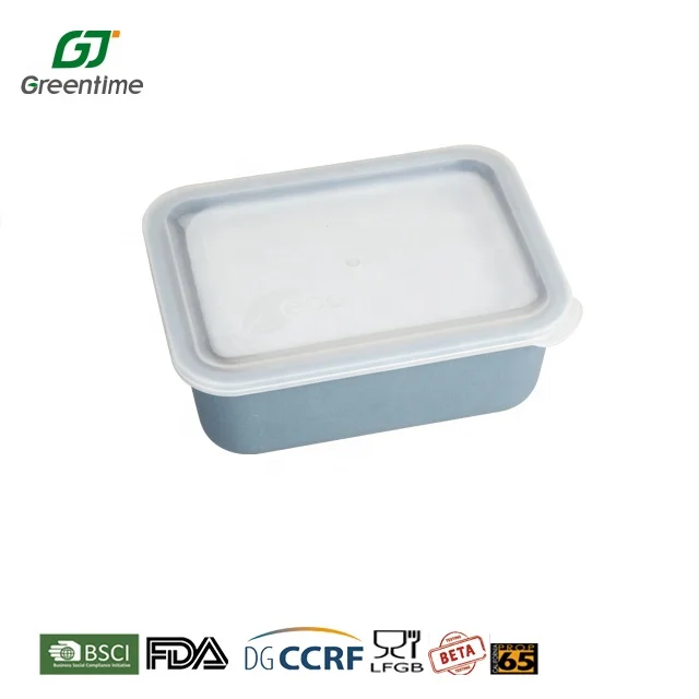 Fridge Organizer Biodegradable Food Sealed Storage Box Bamboo Fiber Fresh Keeping Box for Refrigerator