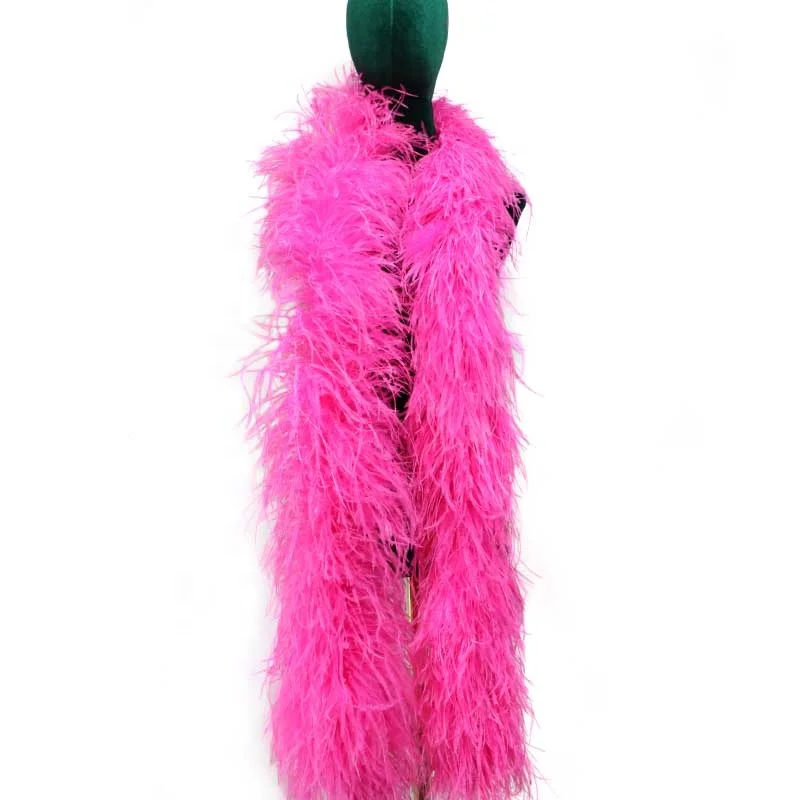 13-18cm Dyed Colors cheap large Thick Plumas 5 6 8 10ply Ostrich Feathers Boa feather for crafts clothing