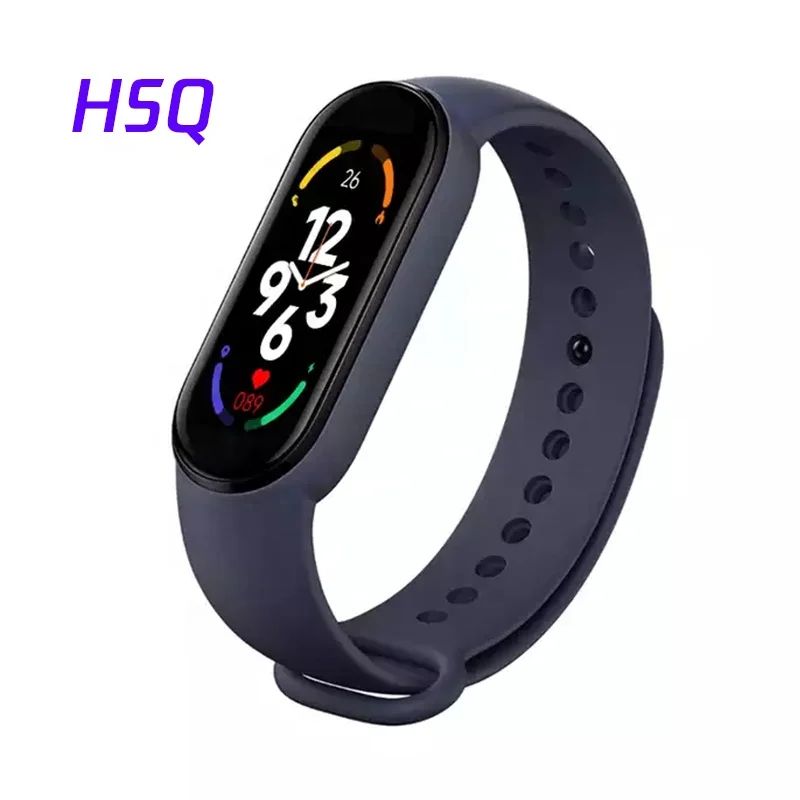 2022 Reloj Inteligente M7 Sports Bracelet Fitness Tracker Blood Pressure Call Reminder Mi Band 7