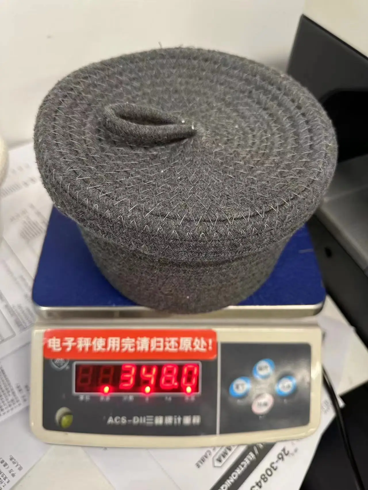 popular cotton string basket with caps