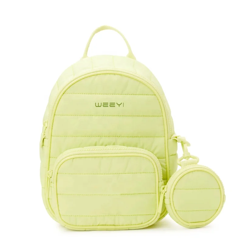 CHANGRONG Custom Fashion Soft Quilted Puffer Bag lightweight womens puffer backpack