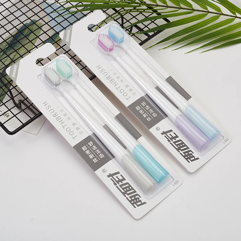 Family travel adult manual tooth brush cheap soft bristles customised private label chinese plastic toothbrush
