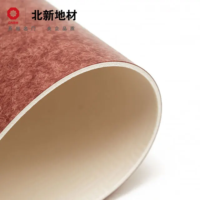 Best selling dense bottom glass fiber layer UV layer 2.0mm Indoor Use heterogeneous Vinyl resilient Sheet Flooring PVC