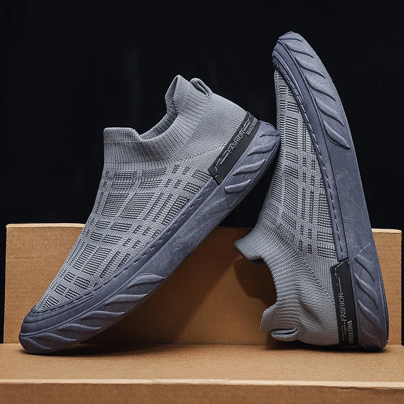 Jackbaggio Made Stylish Anti Odor Men Cheap Low Price Woven Fabric Slip On Casual Shoes Factory