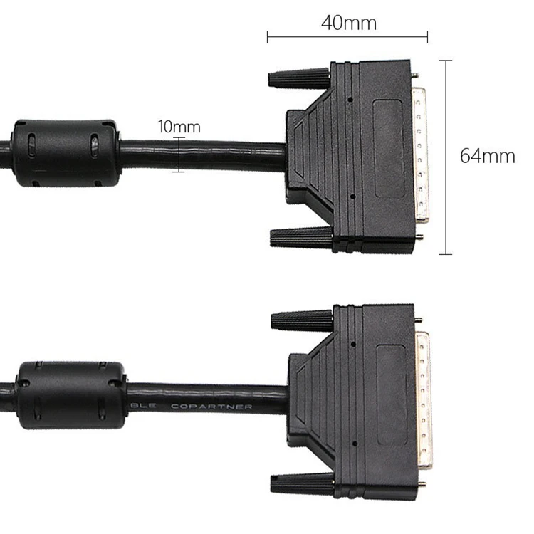 68pin scsi cable molding type SCSI 68Pin Male to Male cable with screw 68pin cable assemble 1m for computer