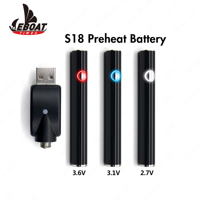Verified A+ grade battery cell cbd battery 510 custom voltage vap vaporizer pen
