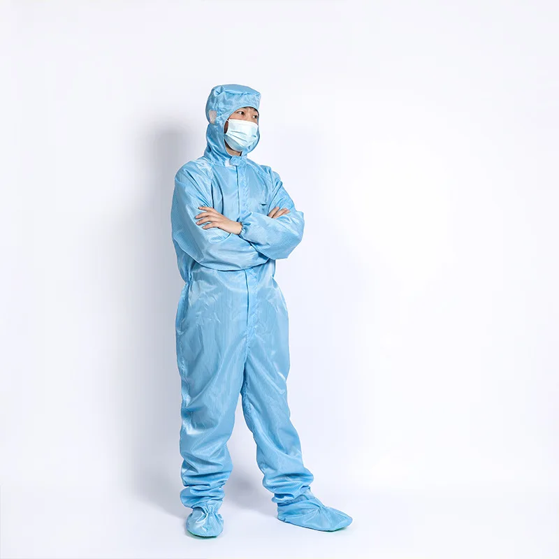S-6XL Reusable ESD Coverall Class 100 class 1000 Cleanroom Clothes