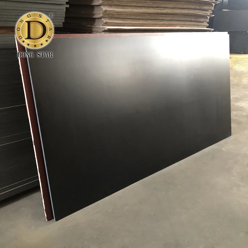 Phenolic Waterproof Film Faced Plywood 18mm Concrete Formwork System Brown Film Faced Plywood