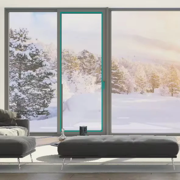 Chinese Supplier Aluminum Profile Sliding Doors Inside