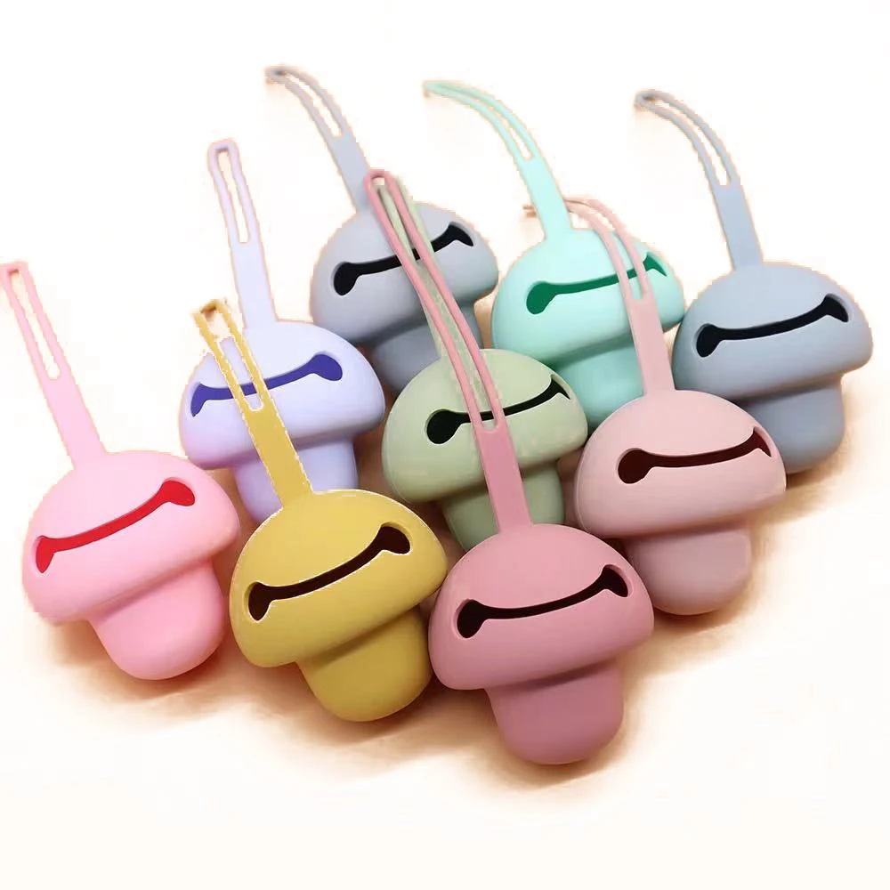 Various Color Chewable Safe Soft Rubber Pacifier Holder Portable Baby Care Container Comforting Sleep Feeding Soother Case