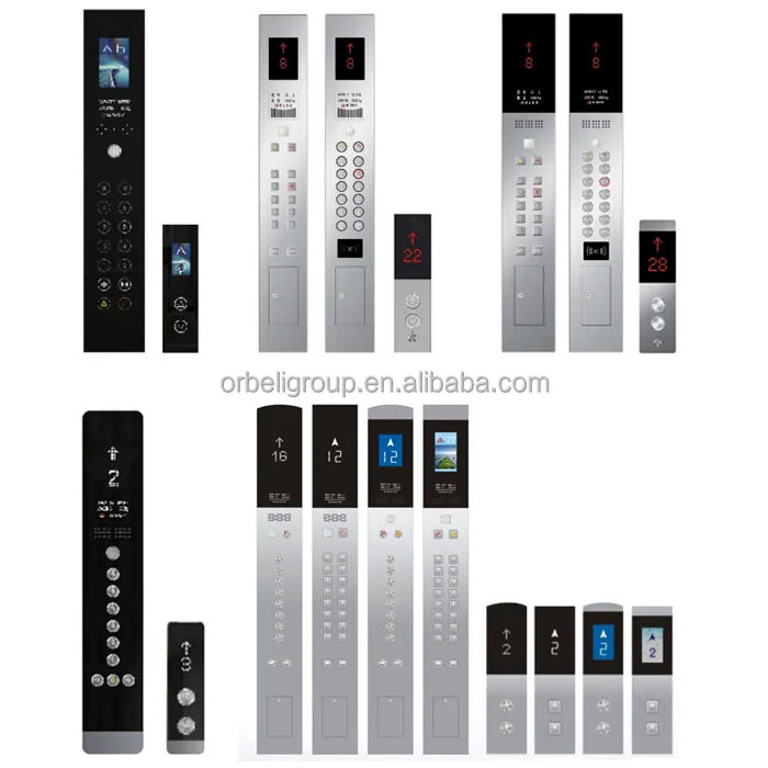 Lift Parts Elevator Control Panel Display Customized Elevator COP LOP