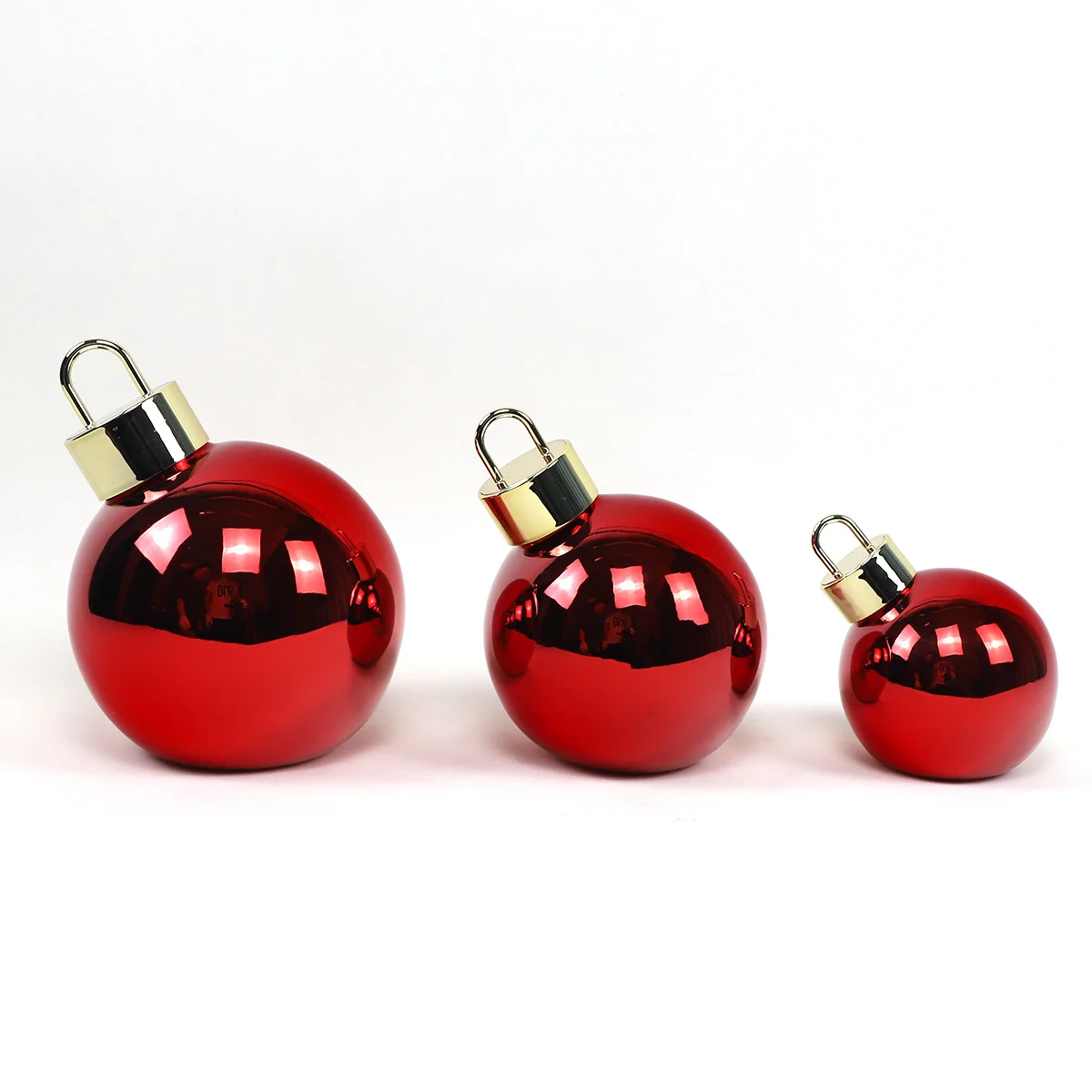 Wholesale Giant Fancy Led Globe Spheres 20 25 30cm Christmas Handcrafted Large Red Ball for Decoration