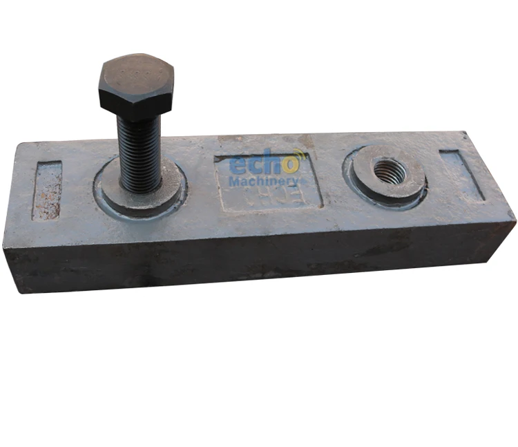 Mn13Cr2 impact plate with bolt for HQR1112 crusher