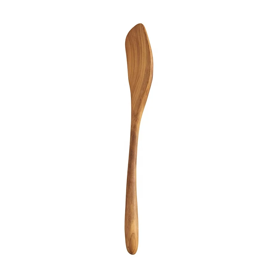 Wholesale custom olive wood cooking utensils turner wooden kitchen spatula