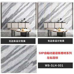 self adhesive waterproof 3d pvc blue marble wallpaper