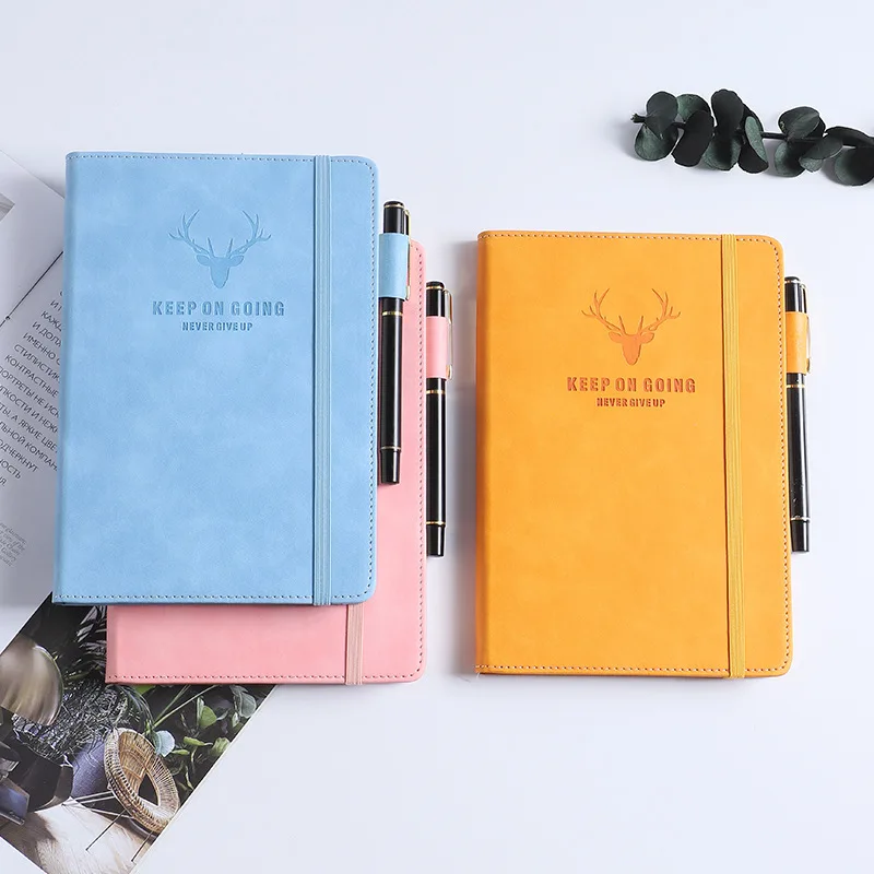 Qiang qiang paper Factory custom full color hard cover Exercise student book pens with custom logo