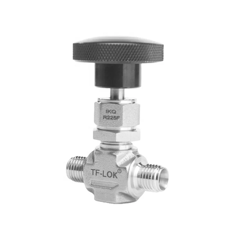1/2 NPT Swagelok Type Double Ferrule End Needle Valves Stainless Steel One-piece Bonnet Needle Valve
