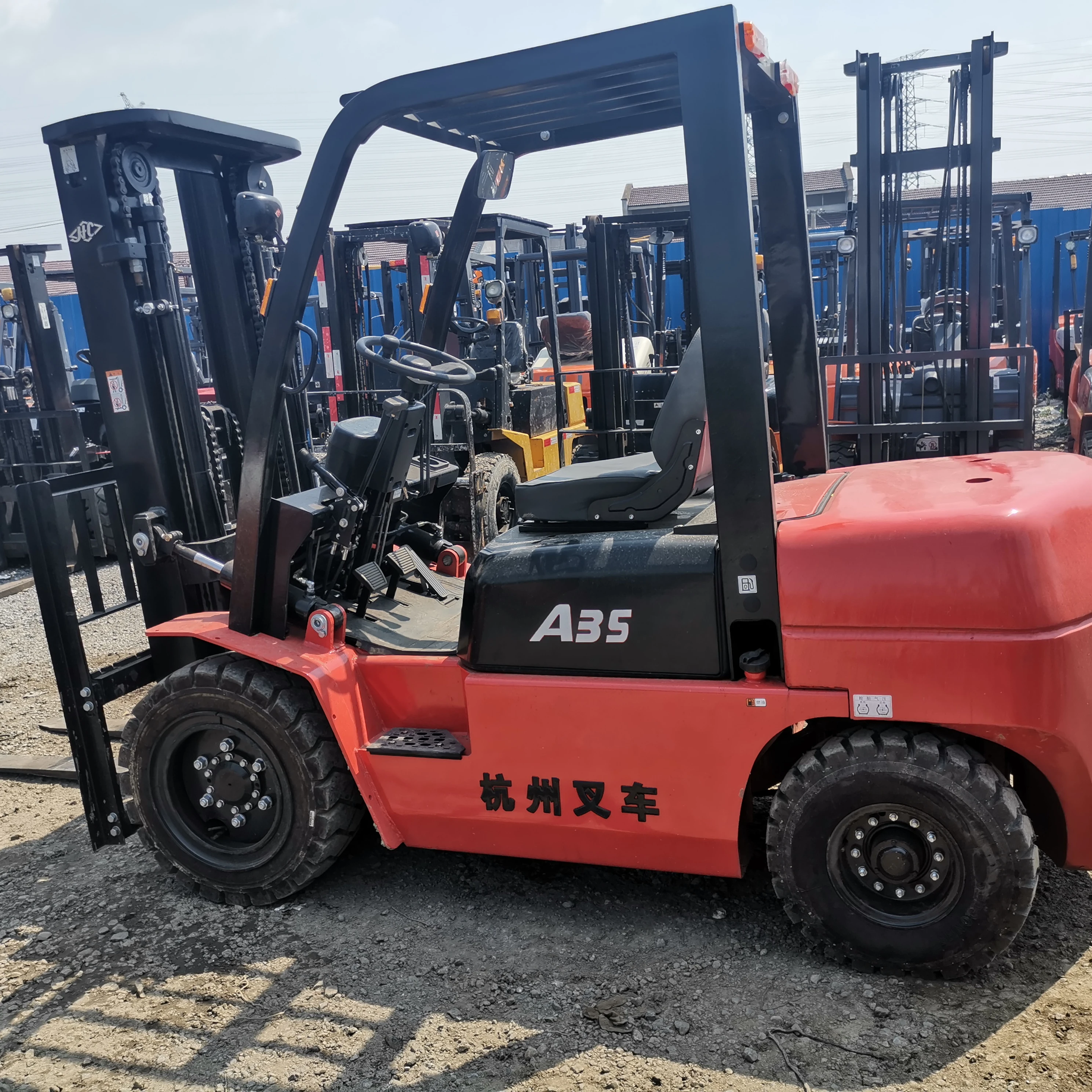 HANGCHA forklift truck Secondhand HANGCHA A35Z Forklift Truck 3.5 Ton high efficient 2 forks Mining Machinery made in China