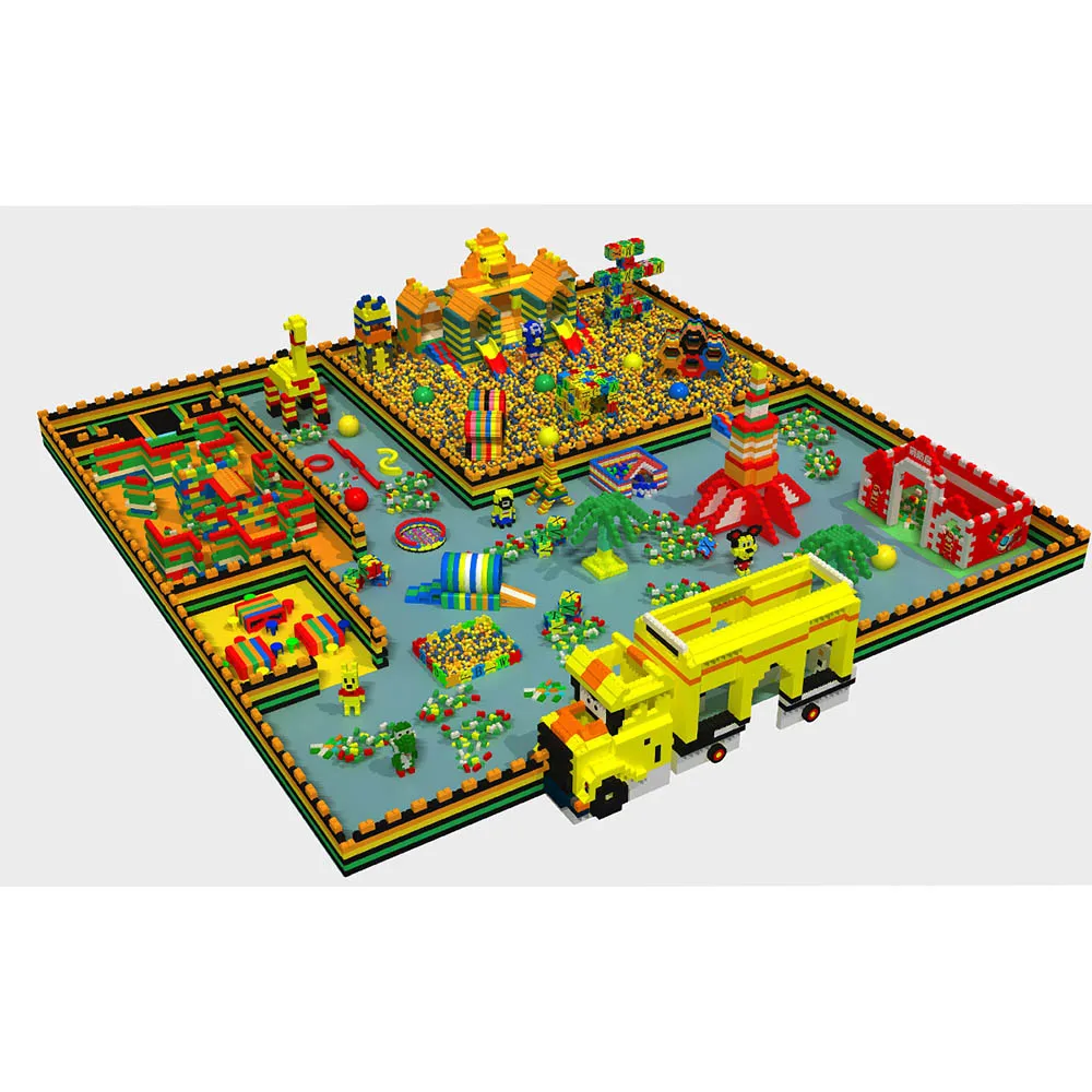 Customized Indoor Playground Commercial Safety Children EPP Foam Block Party Rental Colorful Indoor Playground Equipment Set